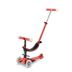 Micro Kırmızı Mini 2 Grow Deluxe Magic Led Scooter