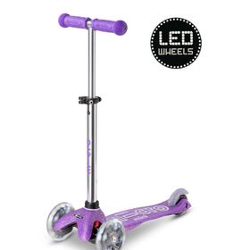 Micro Mini Deluxe Fairy Glitter Led Mor 3 Tekerlekli Çocuk Scooter