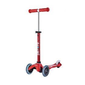 Micro MMD052 Mini Deluxe 3 Tekerlekli Işıklı Kırmızı Scooter