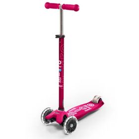 Micro MMD077 Maxi Deluxe Led 3 Tekerlekli Pembe Scooter