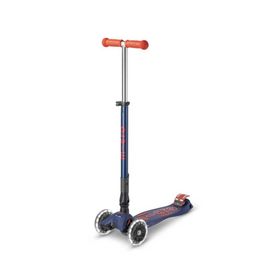 Micro MMD133 Maxi Micro Deluxe Foldable Navy Red Led Scooter