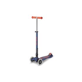 Micro MMD133 Maxi Micro Deluxe Foldable Navy Red Led Scooter