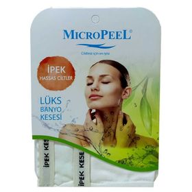 Micro Peel Beyaz İpek Hassas Cilt İçin Banyo Kesesi