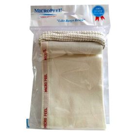 Micro Peel Beyaz İpek Sırt Kesesi