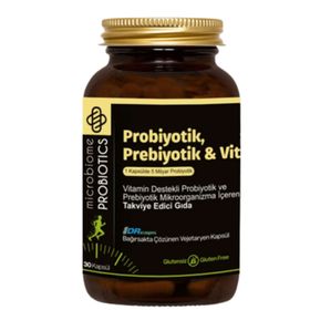 Microbiome Probiyotik Prebiyotik 30 Kapsül
