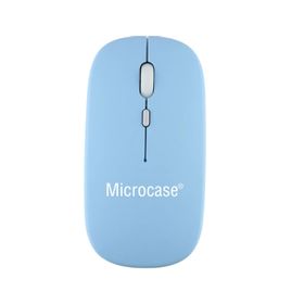 Microcase AL2675 Mavi 1600 DPI Şarj Edilebilir 2.4 GHZ Çift Modlu Bluetooth Kablosuz Mouse