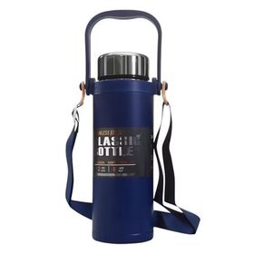 Microcase AL5025 Lacivert 800 ml Omuz Askılı El Tutacaklı Süzgeçli Termos