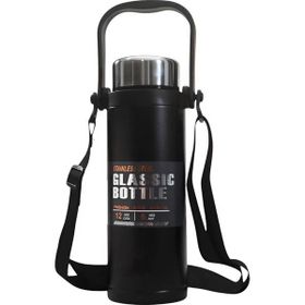 Microcase AL5025 Siyah 800 ml Omuz Askılı El Tutacaklı Süzgeçli Termos