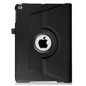 Microcase Apple iPad 2017 9.7 360 Döner Standlı Kılıf + Ekran Koruyucu Siyah