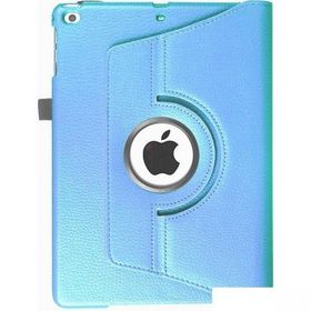 Microcase Apple iPad 2017 9.7 360 Döner Standlı Mavi Kılıf + Ekran Koruyucu