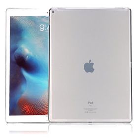 Microcase Apple iPad 9.7 İnç 2017 Soft Tpu Elastik Silikon Kılıf Ve Cam Koruma Beyaz