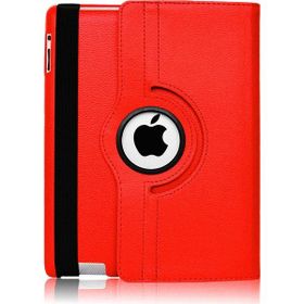 Microcase Apple İpad Air 360 Döner Standlı Deri Kılıf Kırmızı