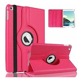Microcase Apple İpad Air 360 Döner Standlı Deri Kılıf Pembe