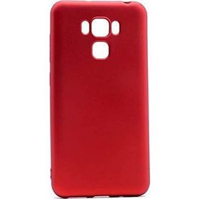Microcase Asus Zenfone 3 Deluxe ZS570KL Premium Silikon Tempered Cam + Kırmızı Kılıf
