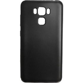 Microcase Asus Zenfone 3 Deluxe ZS570KL Premium Silikon Tempered Cam + Siyah Kılıf