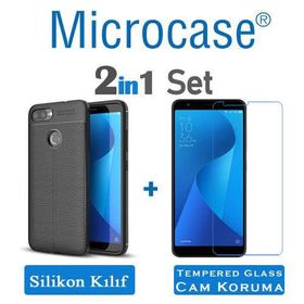 Microcase Asus Zenfone 4 Max Plus M1 ZB570TL Leather TPU Silikon Kılıf