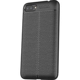 Microcase Asus Zenfone 4 Max ZC554KL Leather Effect Silikon Nano Glass Film Siyah Kılıf