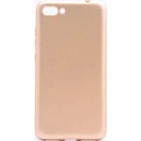 Microcase Asus Zenfone 4 ZE554KL Premium Silikon Tempered Cam + Ekran Koruyucu Altın Kılıf