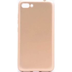 Microcase Asus Zenfone 4 ZE554KL Premium Silikon Tempered Cam + Ekran Koruyucu Altın Kılıf