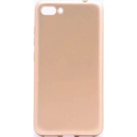 Microcase Asus Zenfone 4 ZE554KL Premium Silikon Tempered Cam + Ekran Koruyucu Altın Kılıf
