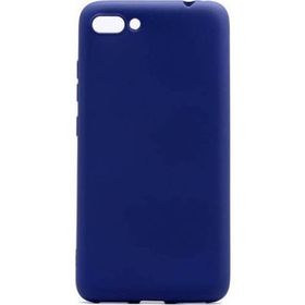 Microcase Asus Zenfone 4 ZE554KL Premium Silikon Tempered Cam + Ekran Koruyucu Lacivert Kılıf