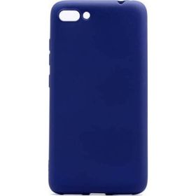 Microcase Asus Zenfone 4 ZE554KL Premium Silikon Tempered Cam + Ekran Koruyucu Lacivert Kılıf