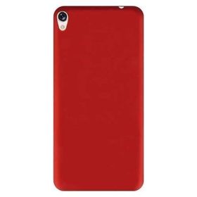 Microcase Asus Zenfone Live ZB501KL Premium Mat Silikon Tempered Cam + Kırmızı Kılıf