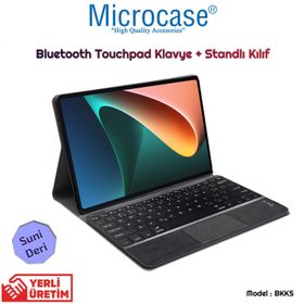 Microcase Bkk5 Xiaomi Pad 5 11 İnc Bluetooth Touchpad Klavye + Standlı Kılıf