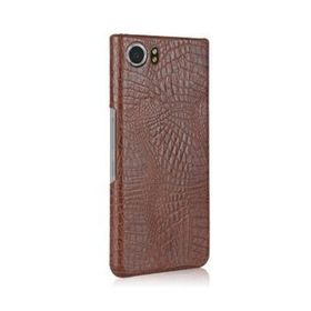 Microcase BlackBerry Keyone Crocodile Timsah Deri Kaplama Sert Rubber Kılıf