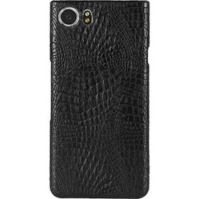 Microcase BlackBerry Keyone Crocodile Timsah Deri Kaplama Sert Rubber Kılıf