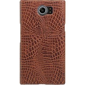 Microcase Blackberry Priv Crocodile Timsah Deri Kaplama Sert Rubber Kılıf
