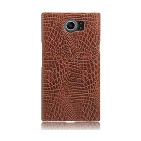 Microcase Blackberry Priv Crocodile Timsah Deri Kaplama Sert Rubber Kılıf