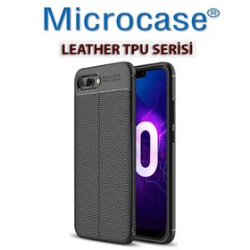 Microcase Huawei Honor 10 Leather Silikon Kılıf