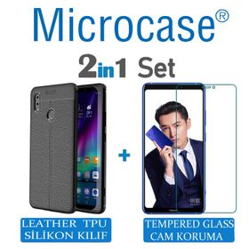 Microcase Huawei Honor 10 Leather Silikon Kılıf