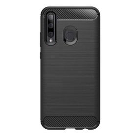 Microcase Huawei Honor 10I Brushed Carbon Fiber Siyah Silikon Kılıf
