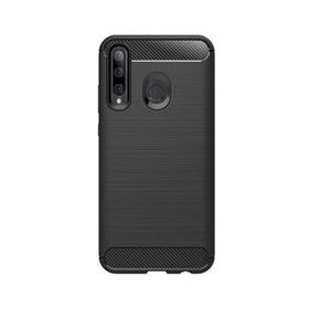 Microcase Huawei Honor 10I Brushed Carbon Fiber Siyah Silikon Kılıf
