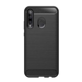 Microcase Huawei Honor 20 Lite Brushed Carbon Fiber TPU Siyah Silikon Kılıf