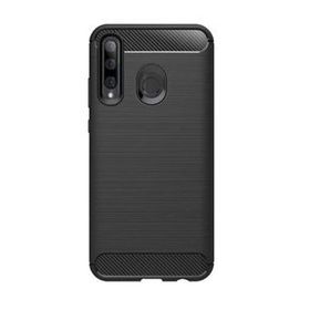 Microcase Huawei Honor 20 Lite Brushed Carbon Fiber TPU Siyah Silikon Kılıf