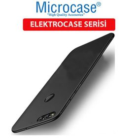 Microcase Huawei Honor 7C Elektrocase Serisi Silikon TPU Siyah Kılıf