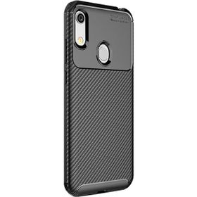Microcase Huawei Honor 8A Y6 2019 Maxy Serisi Carbon Fiber TPU Siyah Silikon Kılıf
