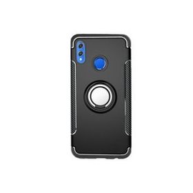 Microcase Huawei Honor 8X Max Yüzük Standlı Armor Silikon Siyah Kılıf