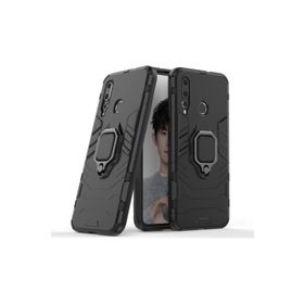 Microcase Huawei Nova 4 Batman Serisi Yüzük Standlı Armor Siyah Kılıf