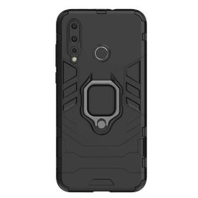 Microcase Huawei Nova 4 Batman Serisi Yüzük Standlı Armor Siyah Kılıf