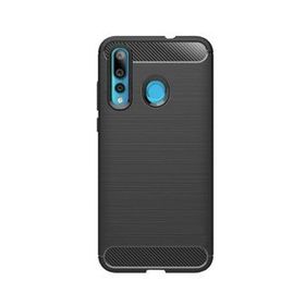 Microcase Huawei Nova 4 Brushed Carbon Fiber Silikon TPU Siyah Kılıf