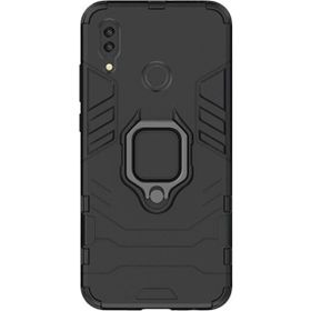 Microcase Huawei P Smart 2019 Batman Serisi Yüzük Standlı Armor Siyah Kılıf