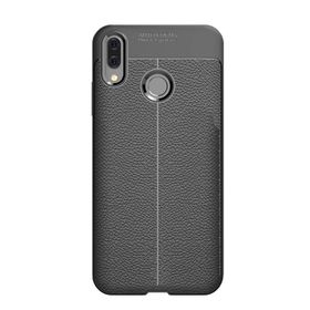 Microcase Huawei P Smart 2019 Leather Tpu Silikon Siyah Kılıf