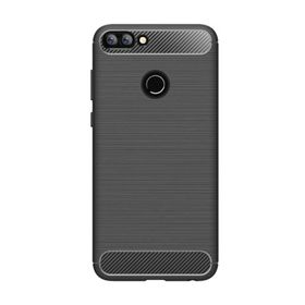 Microcase Huawei P Smart Brushed Carbon Fiber Silikon TPU Kılıf