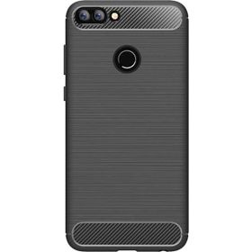 Microcase Huawei P Smart Brushed Carbon Fiber Silikon TPU Kılıf