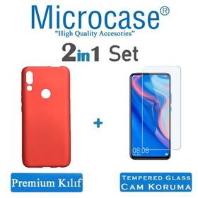 Microcase Huawei P Smart Matte Premium Silikon Kırmızı Kılıf