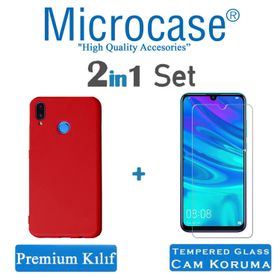 Microcase Huawei P Smart Matte Premium Silikon Kırmızı Kılıf